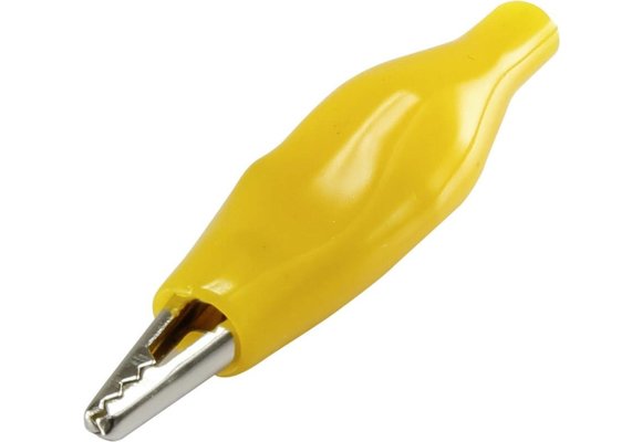 Alligator Clip | 27mm | Yellow