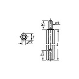 Abstandhalter aus Metall | 20 mm M3 | Männlich Weiblich