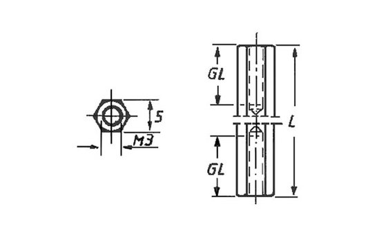Metal Stand-off | 12 mm M3 | Female - Female