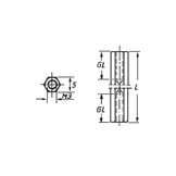 Metalen afstandhouder | 10 mm M3 | female - female