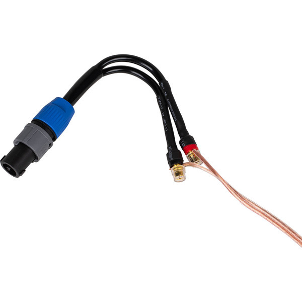 Speakon-stekker naar Binding Post Adapter met BC 14 AWG snoeren