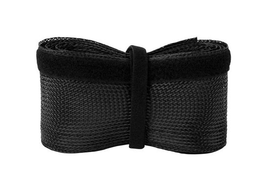 VCW9 Zwarte kabelbinder met klittenbandsluiting | 2,7 meter