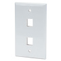 KWHD9 Keystone Wall Plate Single Gang 2-Port