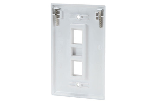 KWHD9 Keystone Wall Plate Single Gang 2-Port