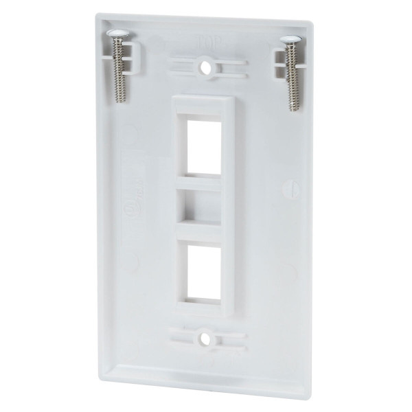 KWHD9 Keystone Wall Plate Single Gang 2-Port