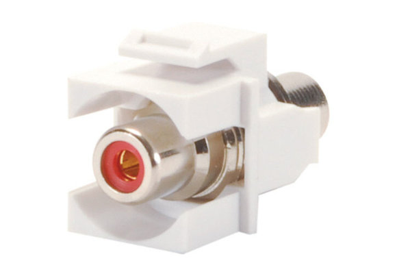 KMN2K9 Keystone Module Red RCA Coupler
