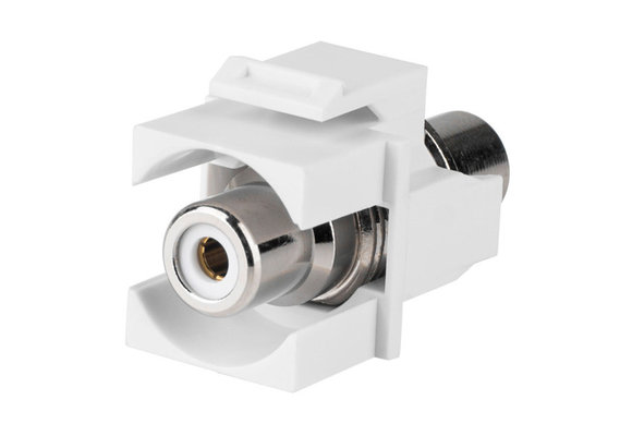 KMN9K9 Keystone Module White RCA Coupler