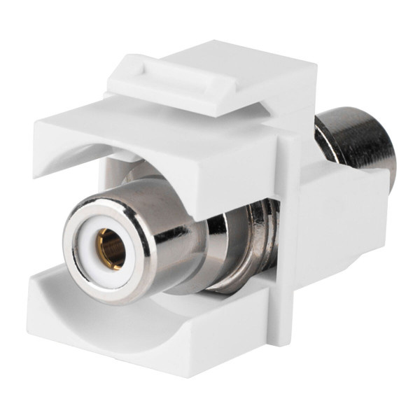 KMN9K9 Keystone-module witte RCA-koppelstuk