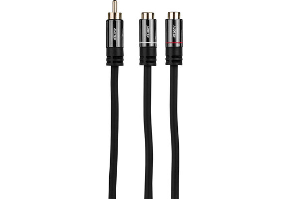 YAMC-1 RCA Male naar 2 x RCA Female kabel