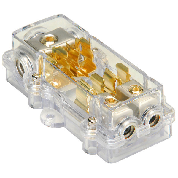 PFB1428 Platina zekeringblok 1x4 AWG in, 2x8 AWG uit