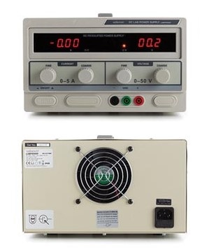 LABPS5005 DC-Labornetzteil mit dualer LCD-Anzeige | 0-50 VDC | 0-5 A