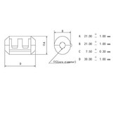 CF75A Universele ruisonderdrukker | Ø 7.5mm