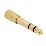 Male 6.35mm jack to female 3.5mm jack