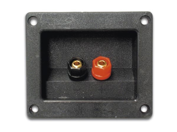 Vergoldete 5-Wege-Bananen-Lautsprecherklemme Cup Rectangle