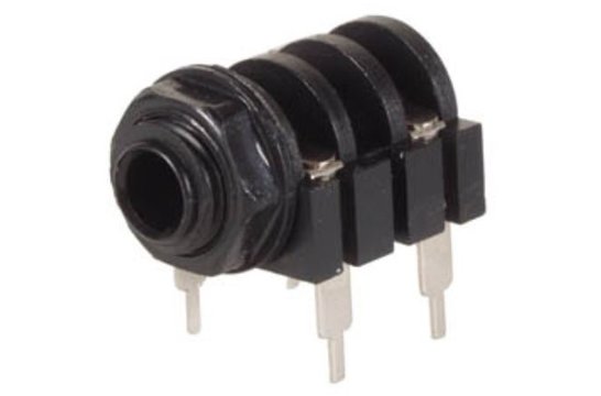 6,35 mm female jack-aansluiting mono met gesloten circuit