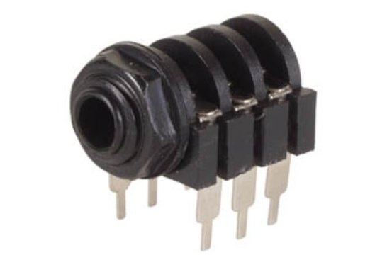 6,35mm Female Jack Connector Closed Circuit Stereo