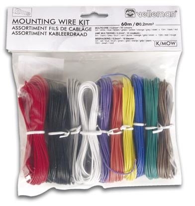 Mounting Wire Kit 10 Colors 60 Meter Multicore