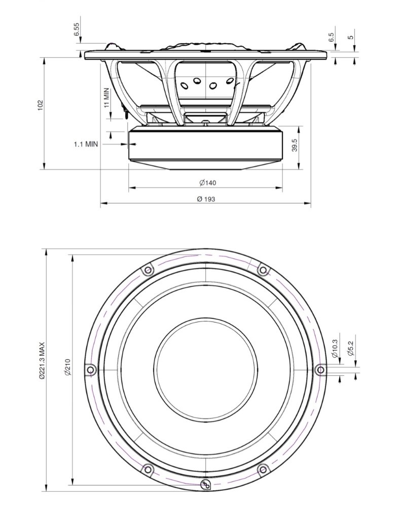 PTT8.0X04-NAB-01 Woofer a Gamma Media