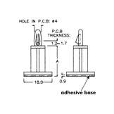 MMB100 PCB Holder | 10mm | Ø 4mm