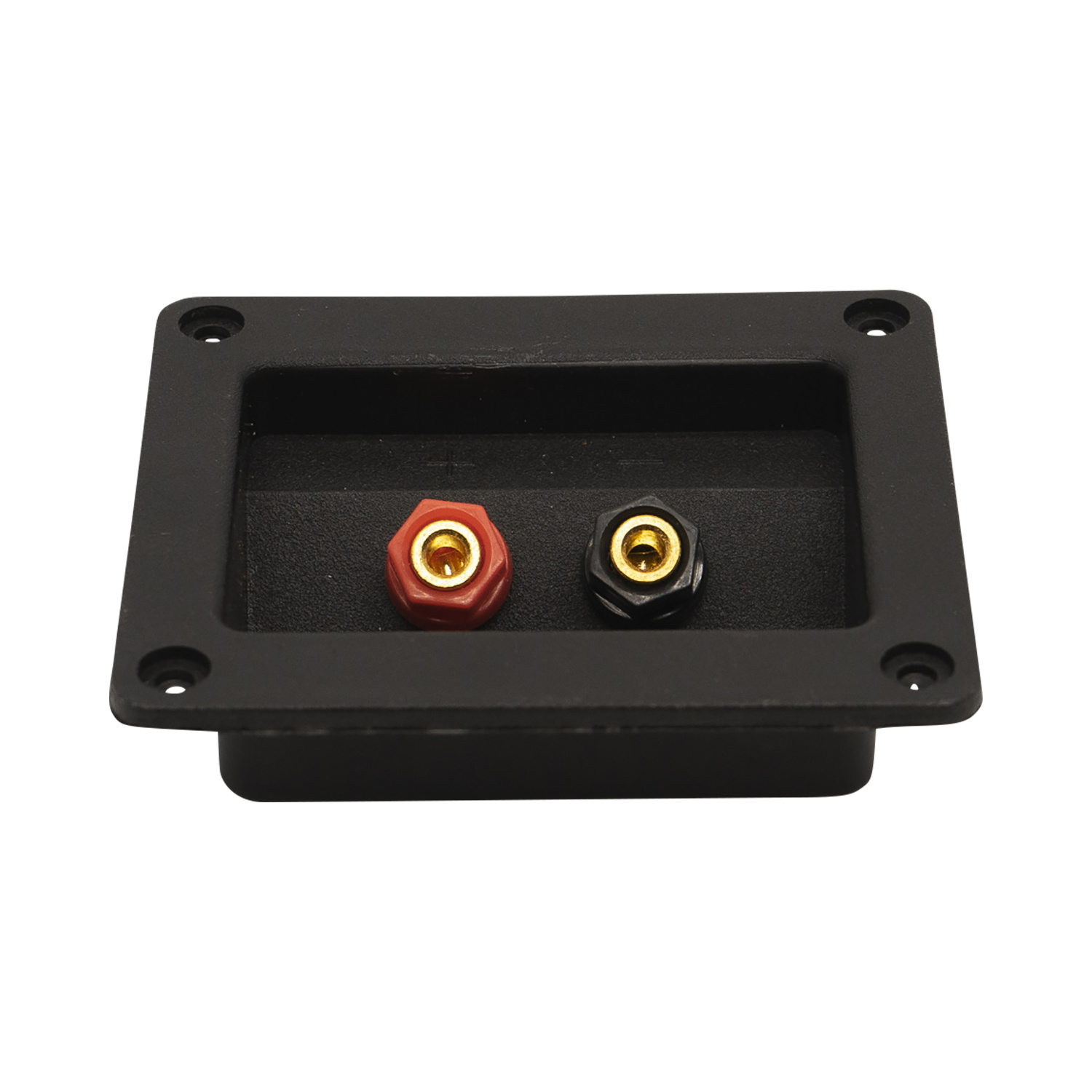 Gold plated 5-Way Banana Speaker Terminal Cup Rectangle