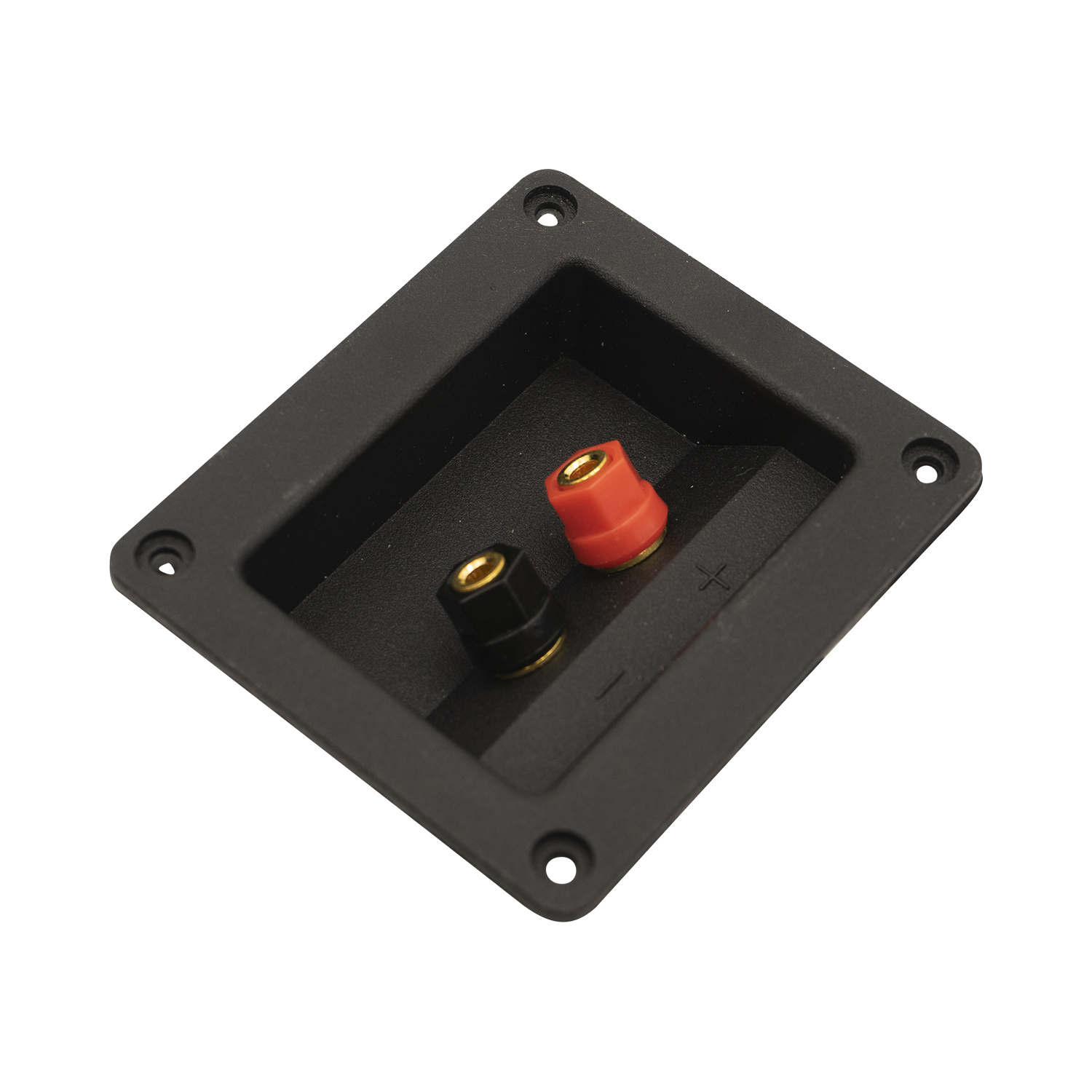 Gold plated 5-Way Banana Speaker Terminal Cup Rectangle