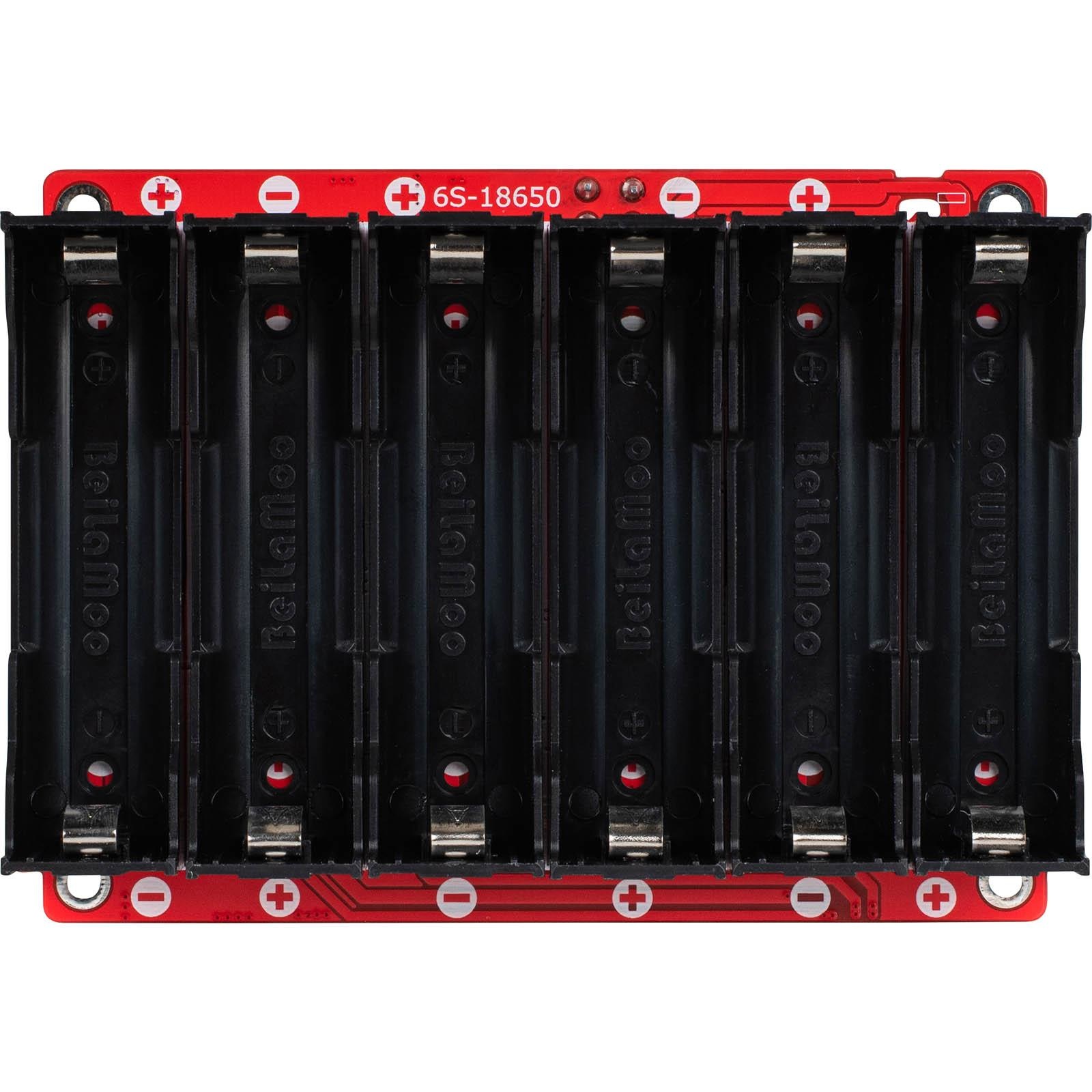 LBB-6S 25 VDC 6 x 18650 Battery Holder/Charger Board
