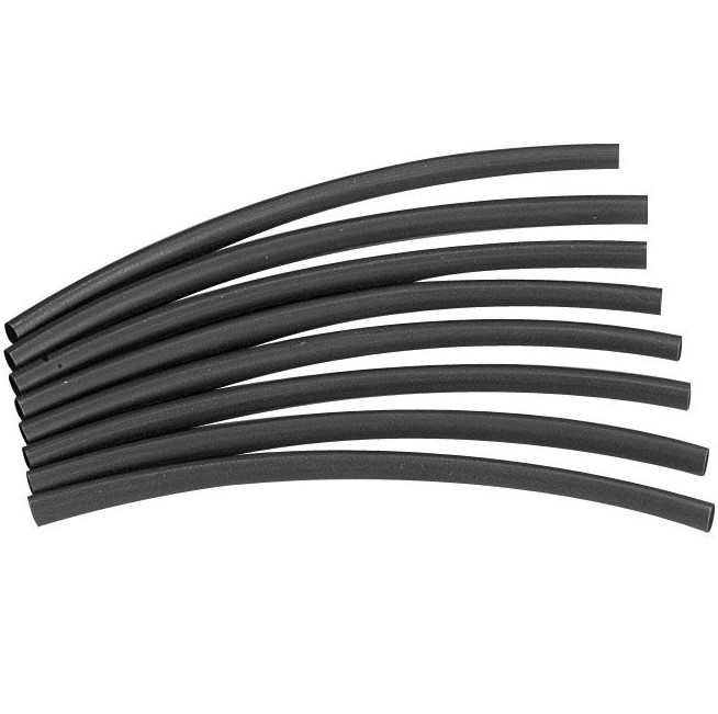 Black 6mm Heat Shrink 3:1 w/Adhesive | 15 cm x 5 Pcs.