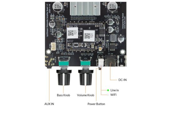 Up2Stream Sub Modulo Amplificatore including WiFi and DAC