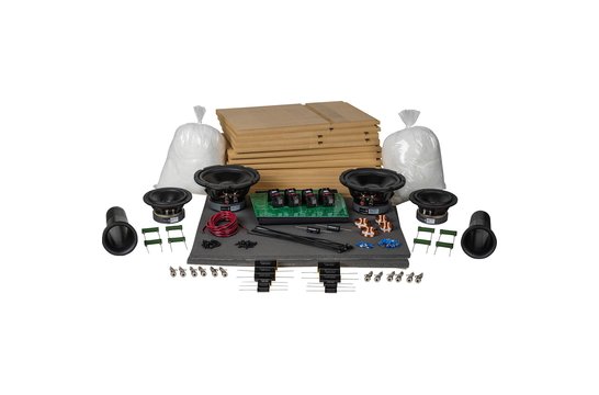 Orian 3-way High Output Bookshelf Kit Altoparlante Pair With Knock Down Enclosures