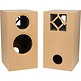 Orian 3-way High Output Bookshelf Speaker Kit Pair With Knock Down Enclosures