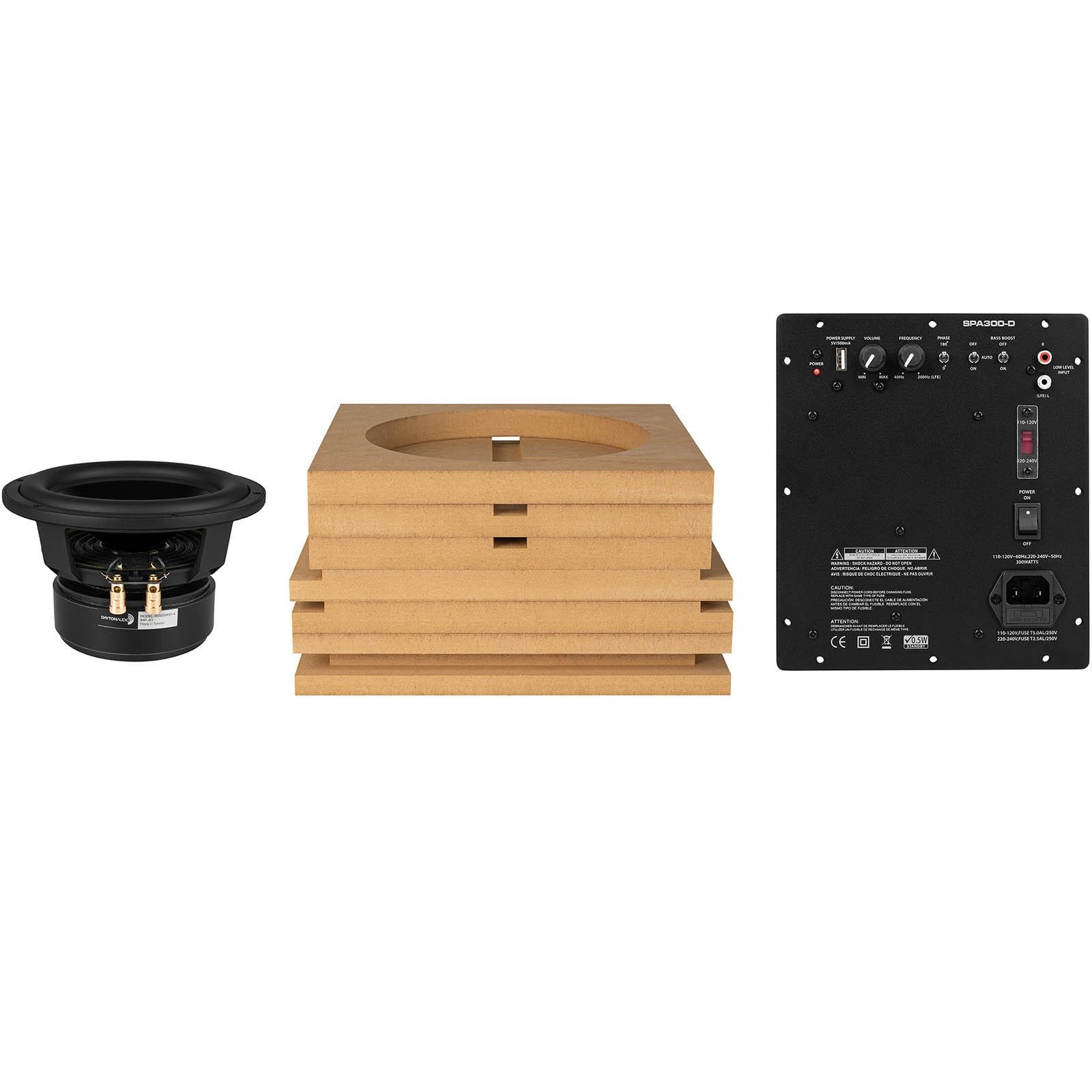 Powered Reference 8" Mini Subwoofer Kit 300 Watts