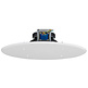 8" Ceiling Speaker with 70V Transformer & White Grill for Background Music, Paging, Alarm Signaling