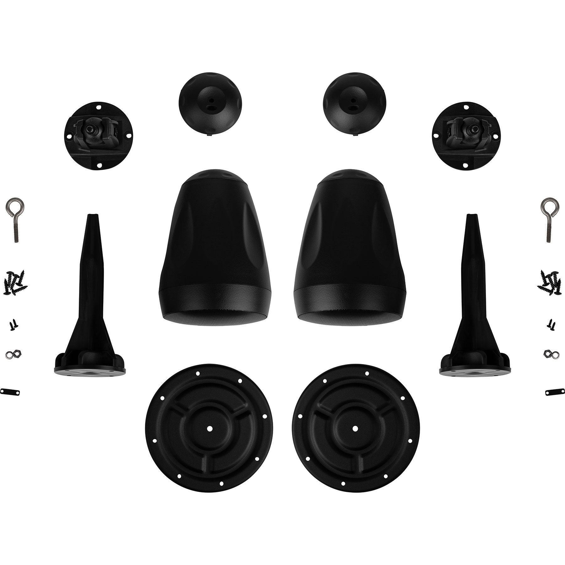 WP4BT 4" IP66 Indoor/Outdoor Landscape Speaker Pair Black