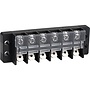 Terminal Strip 6-Pole 20A Half Screws and Half Male Quick Disconnect Terminals with Flip-Up Cover