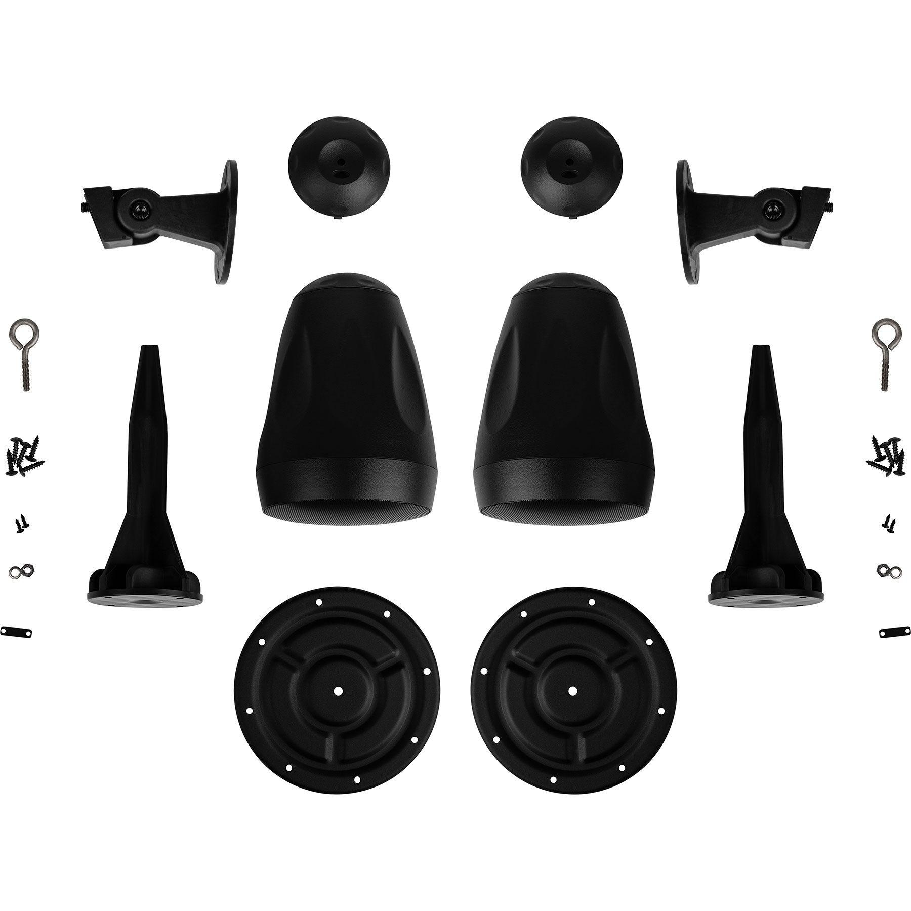 WP65BT 6-1/2" IP55 Indoor/Outdoor Landscape Speaker Pair Black