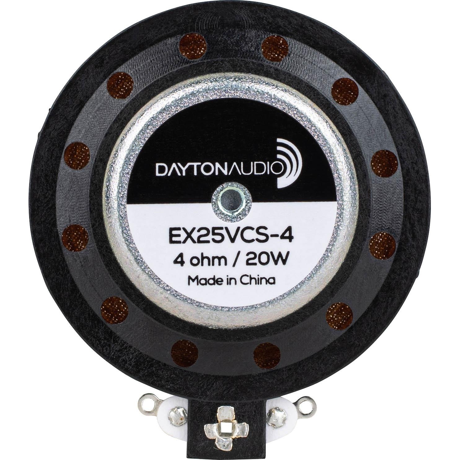 EX25VCS-4 IMS™ Vented Conex Suspension 25mm Interchangeable Hardware Mount Exciter 20W 4 Ohm