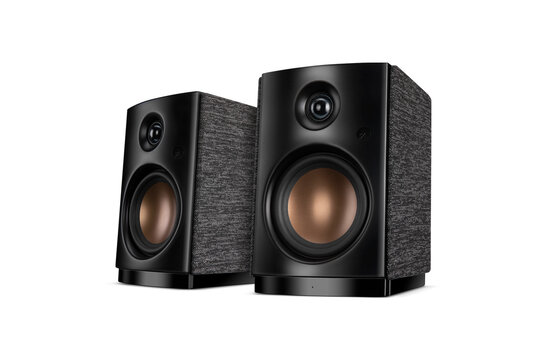 Swan OS-10 active bookshelf speakers