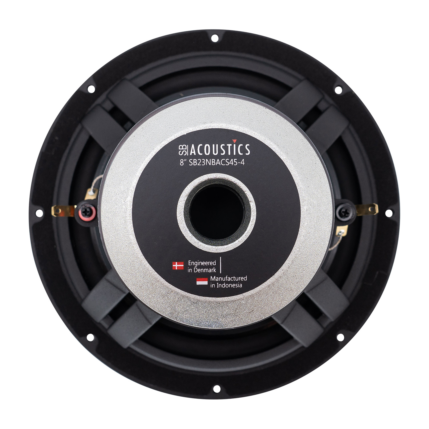 SB23NBACS45-4 8" Black Aluminum Cone Woofer