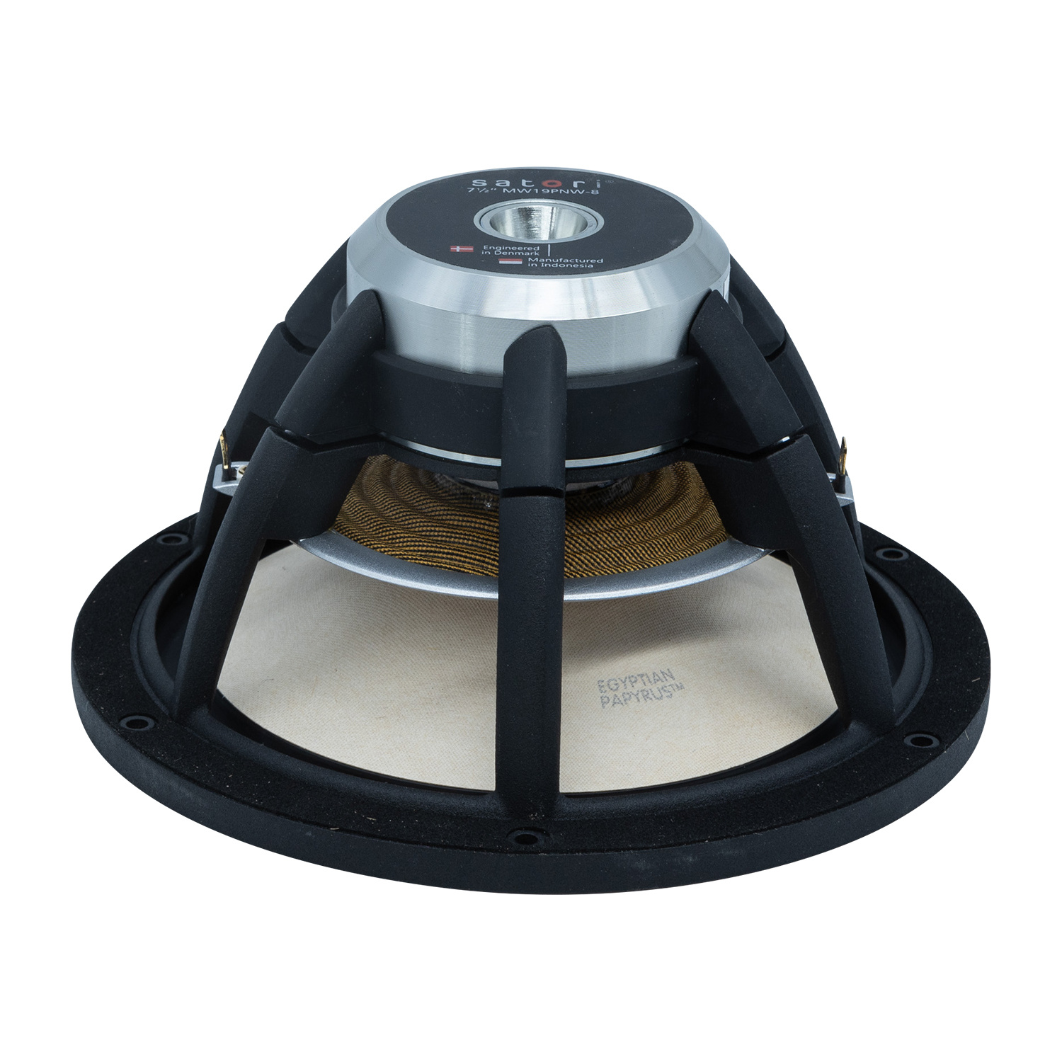 Satori MW19PNW-8 7.5" White Egyptian Reed Cone Woofer