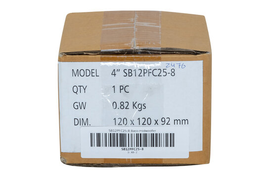 SB12PFC25-8 Bass-midwoofer