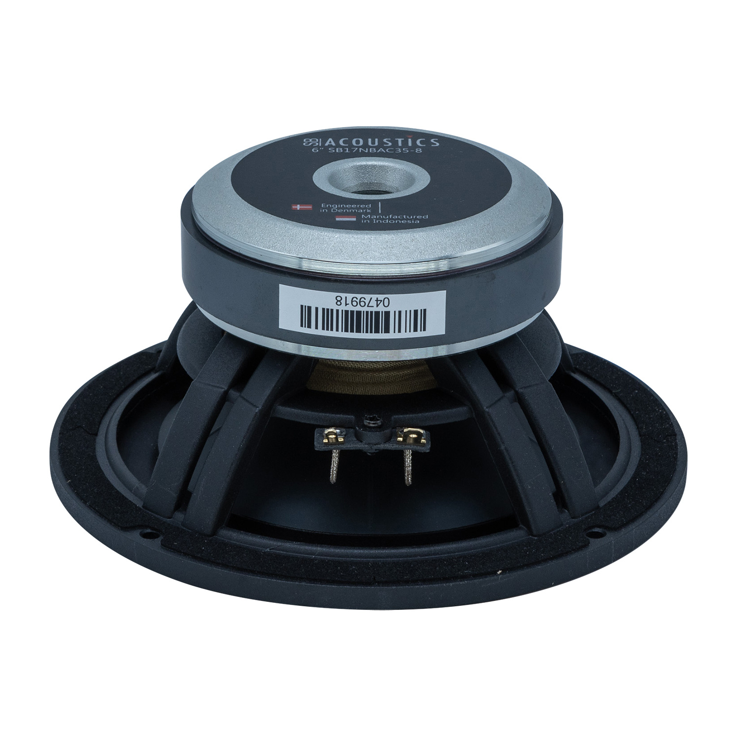 SB17NBAC35-8 6" Black Aluminum Cone Woofer