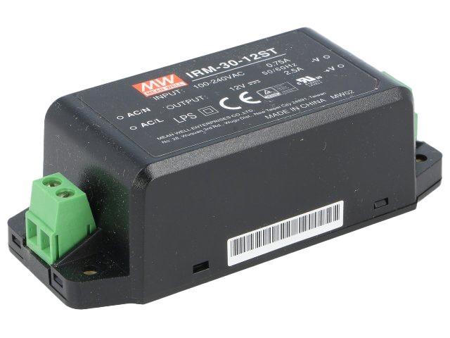 IRM-30-12ST Switched Mode Power Supply with Screw Terminal