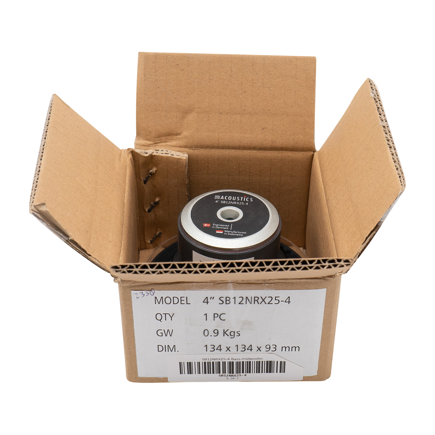 SB12NRX25-4 4" Midrange Woofer