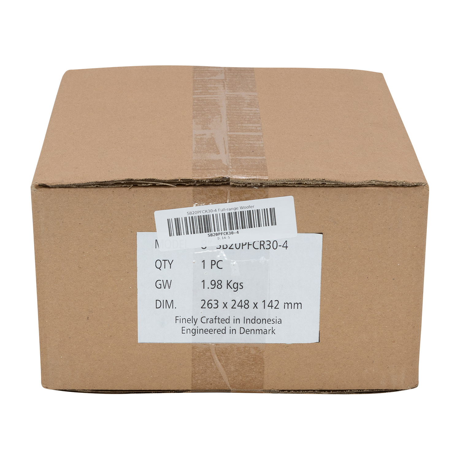 SB20PFCR30-4 8" Paper Cone Full-range Woofer