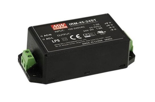 IRM-45-24ST Stabilisiertes Schaltnetzteil with Screw Terminal