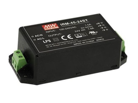IRM-45-24ST Stabilisiertes Schaltnetzteil with Screw Terminal