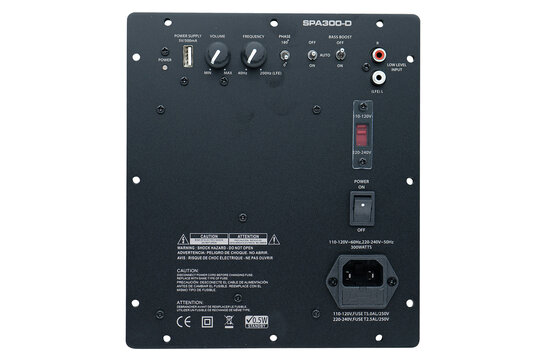 SPA300-D 300 Watt Class-D Subwoofer Amplificatore a Piastra