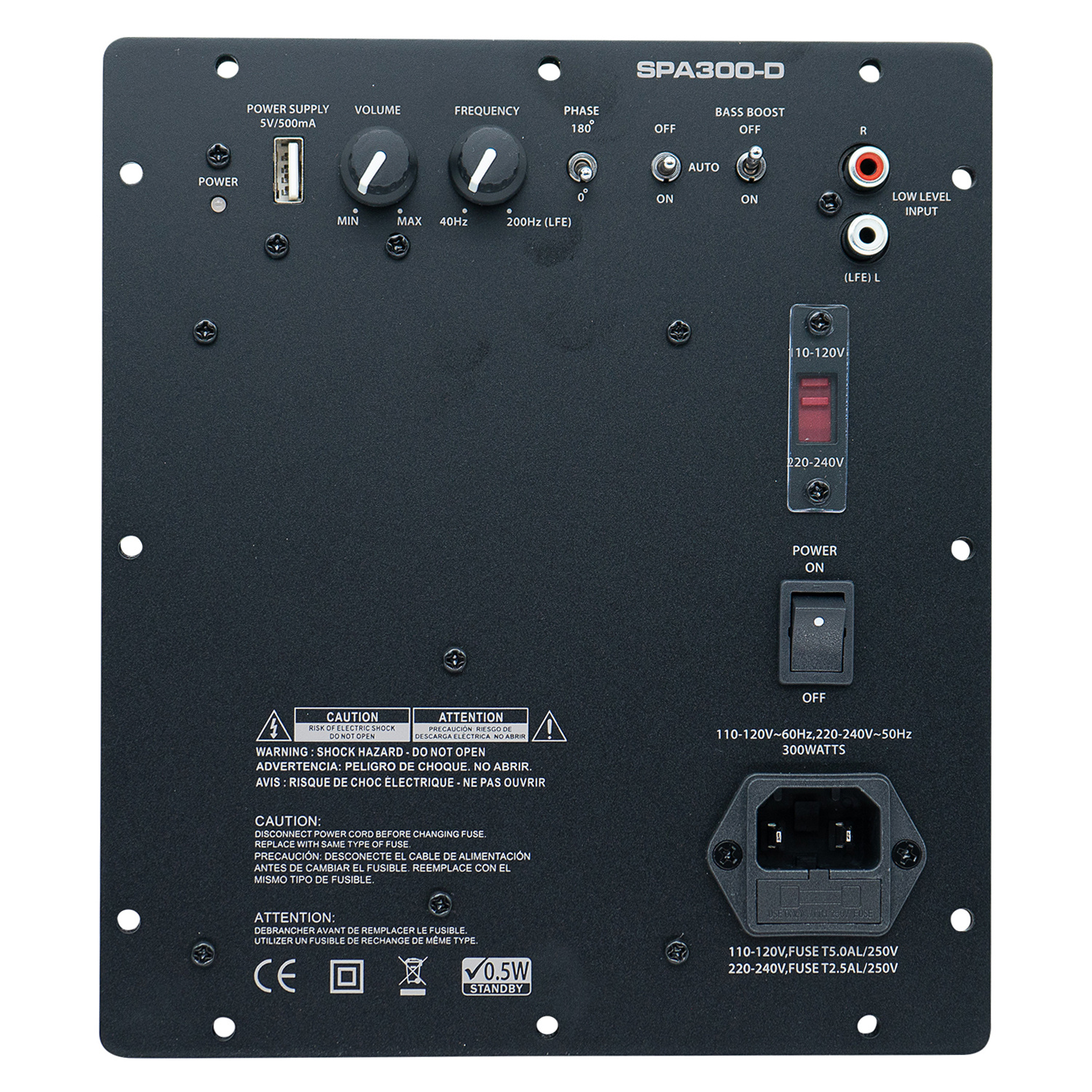 SPA300-D 300-Watt-Subwoofer-Plattenverstärker der Klasse D