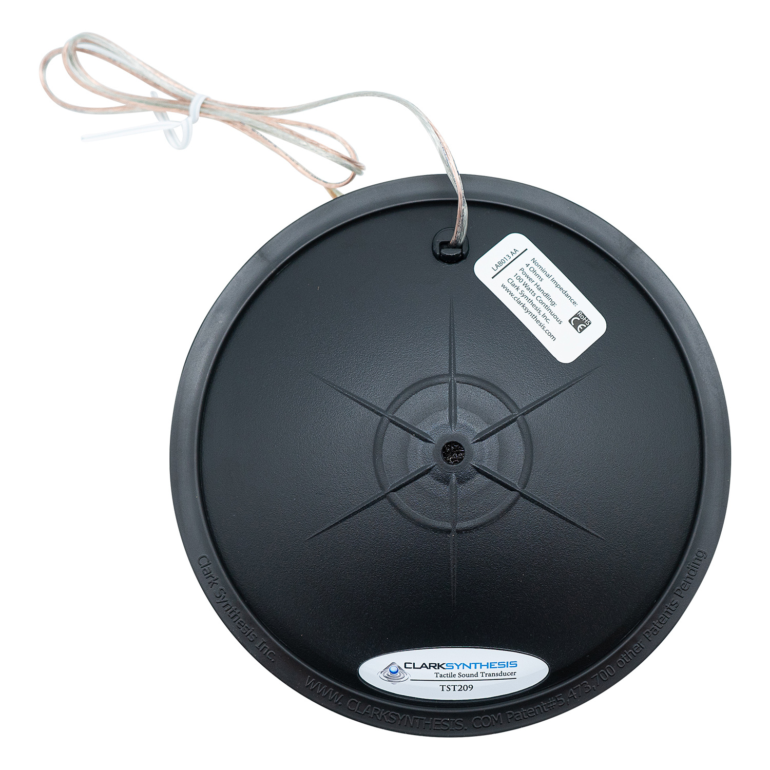 Clark Synthesis TST209 Tactile Transducer Bass Shaker audio components