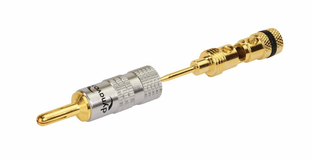 Banana Plug Connector with Expandable Tip 2-Pair